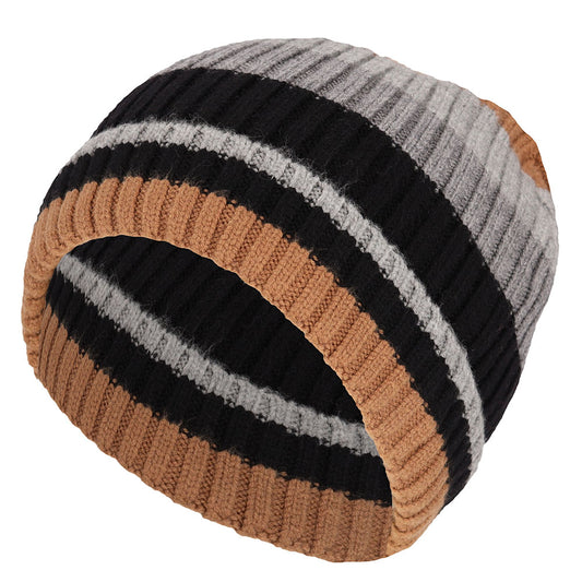 Jongens muts bruin-grijs