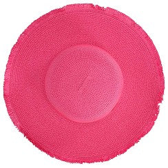 Strandhoed effen fuchsia