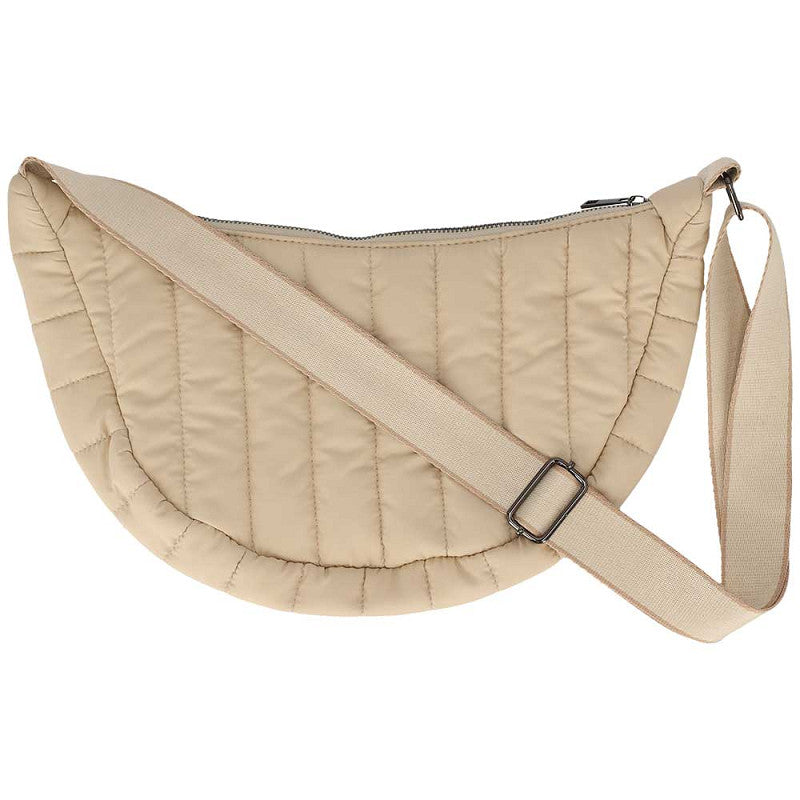 Schoudertas effen beige