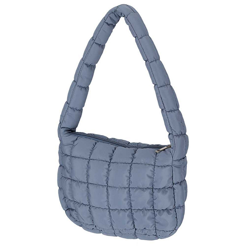 Schoudertasje effen denim