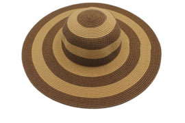 Strandhoed bruin-beige