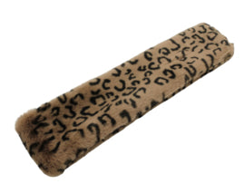 Winter sjaal meisjes bruin met tijger print