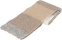 Winter sjaal meisjes wit met taupe