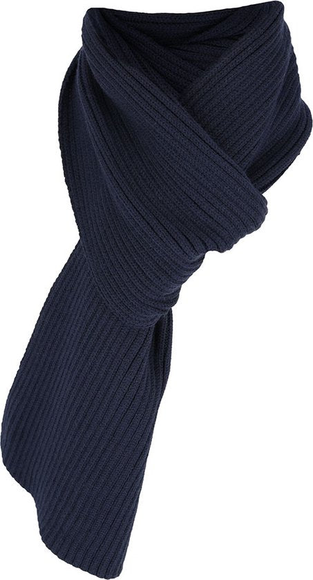 Winterset sjaal & muts effen navy