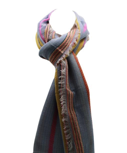 Dames sjaal grijs-blauw