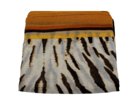 Tijger print sjaal bruin