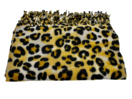 Tijger print sjaal geel