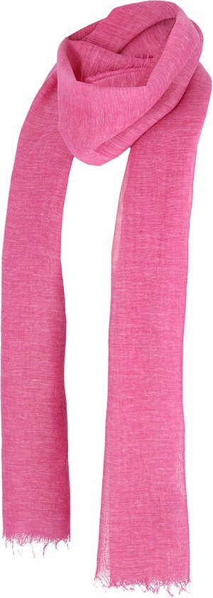 Effen sjaal fuchsia