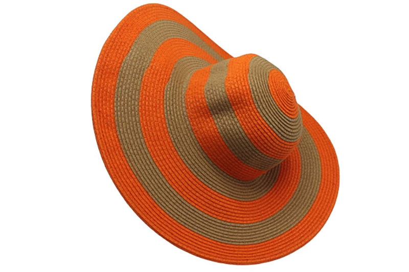 Strandhoed oranje-beige