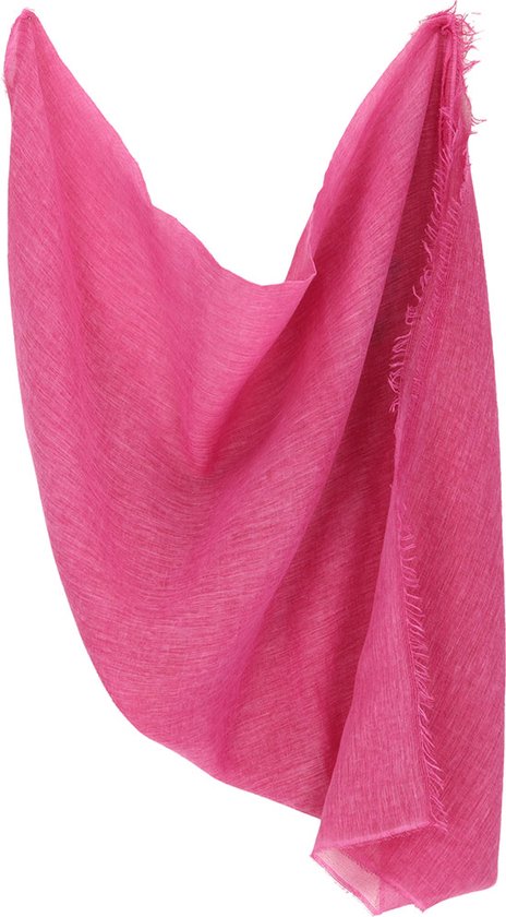 Effen sjaal fuchsia