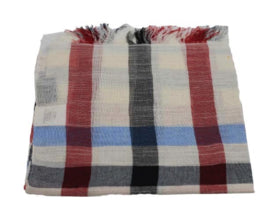 Dames sjaal blauw-wit