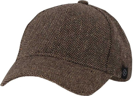 Heren pet bruin-camel