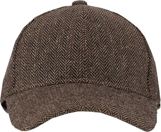 Heren pet bruin-camel