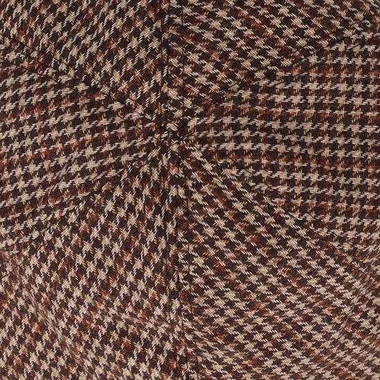 Heren pet bruin-zwart