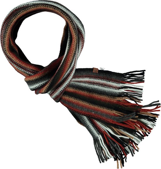 Heren sjaal winter sjaal multi oranje