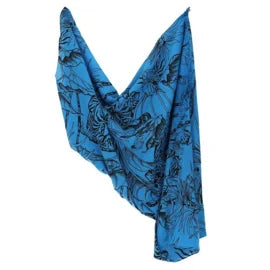 Dames sjaal kobalt blauw