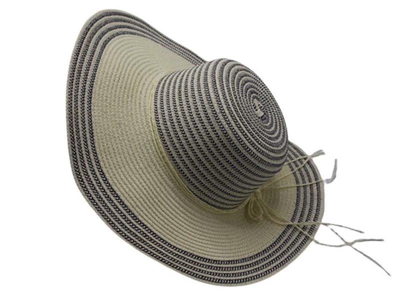 Strandhoed beige-grijs