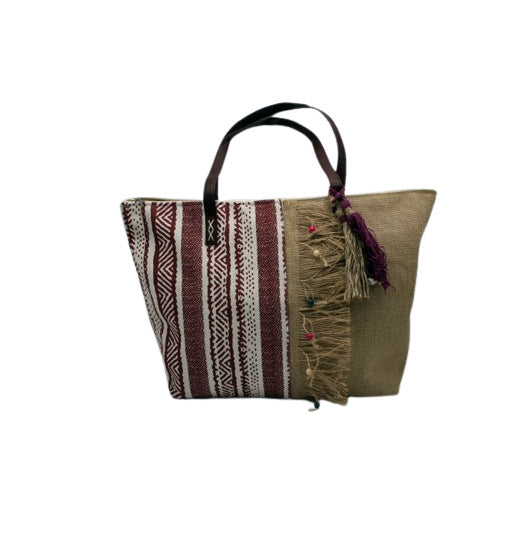 Strandtas bordeaux
