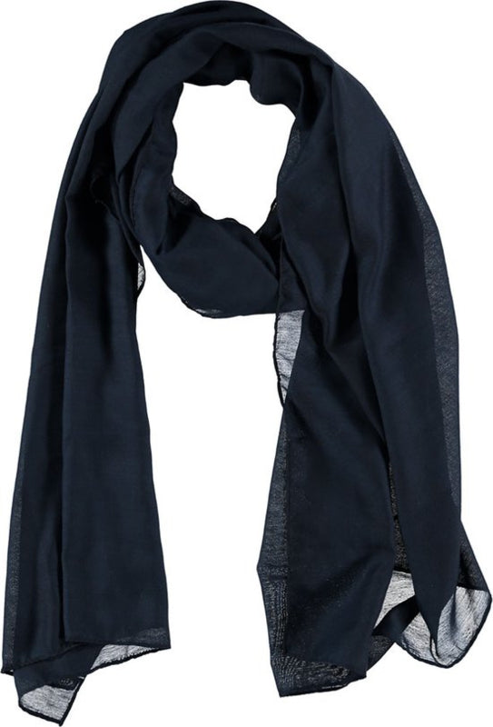 Effen sjaal blauw