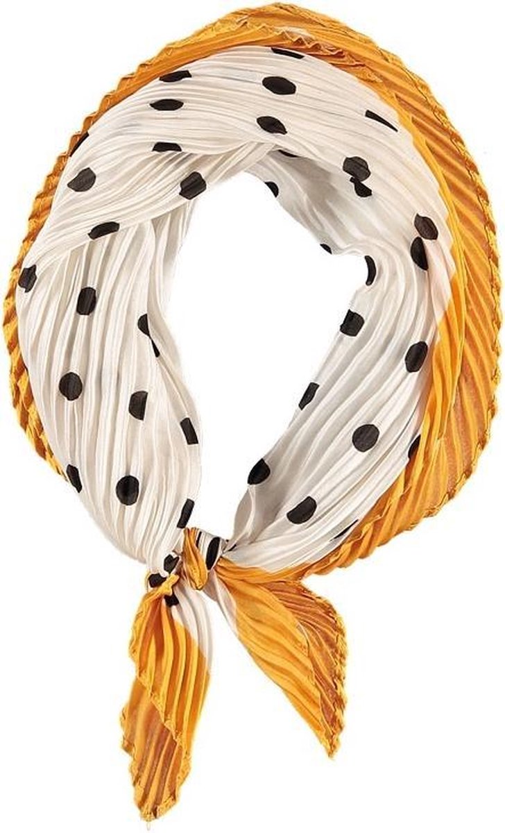 Neksjaaltje haarsjaaltje bandana oker-geel