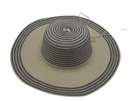 Strandhoed beige-grijs
