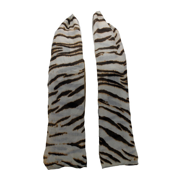 Tijger print sjaal bruin