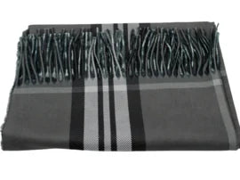 Tijger print sjaal grijs