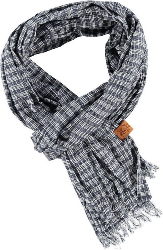 Heren sjaal blauw