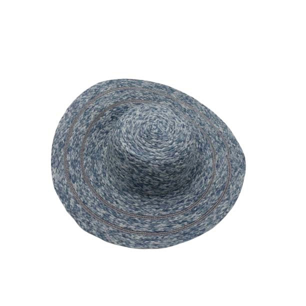 Strandhoed blauw-zilver