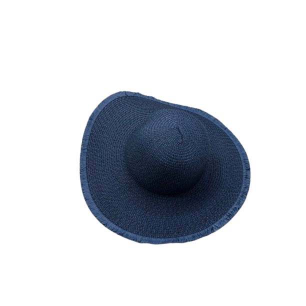 Strandhoed effen blauw