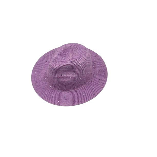 Deukhoed effen violet