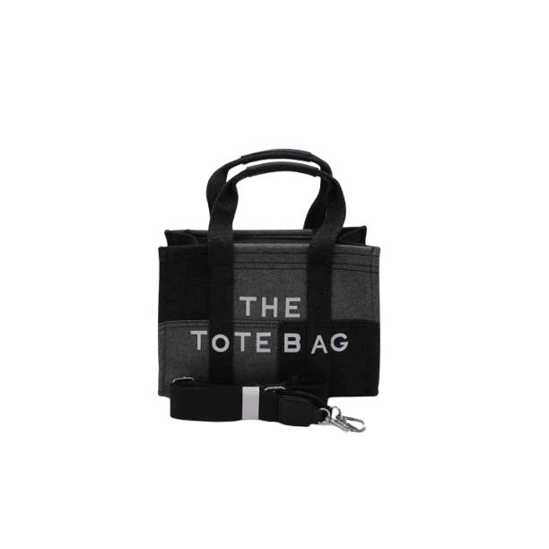 Schoudertas zwart-grijs