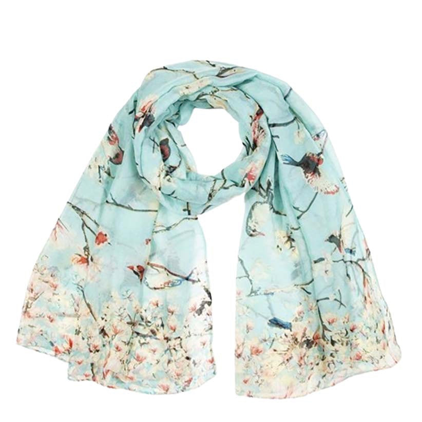 Dames sjaal turquoise