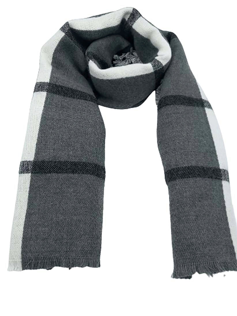 Wintersjaal grijs