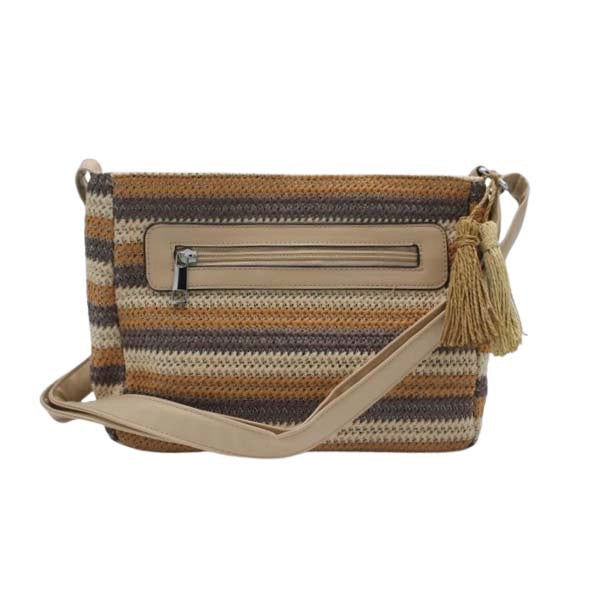 Schoudertas bruin-beige