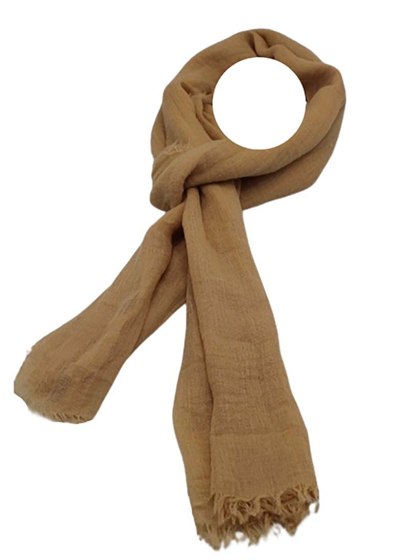 Effen sjaal beige