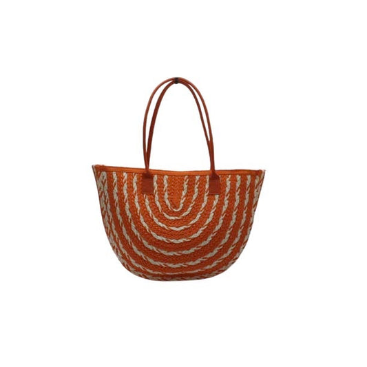 Strandtas oranje-wit