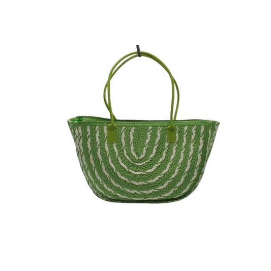 Strandtas groen-wit