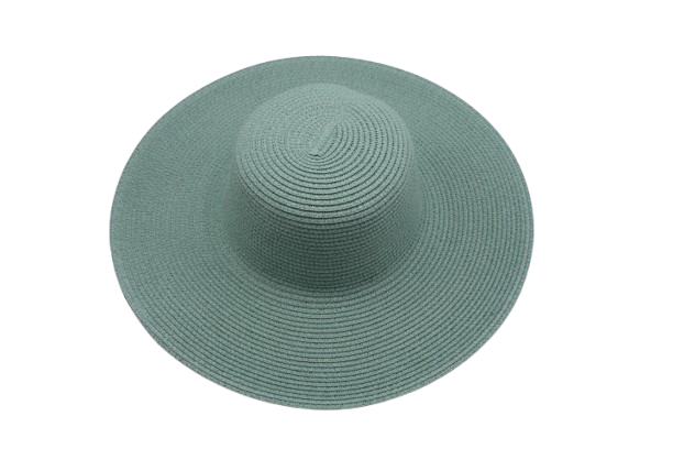 Strandhoed effen mint-groen