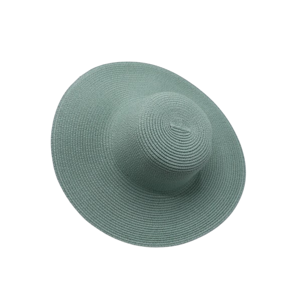 Strandhoed effen mint-groen