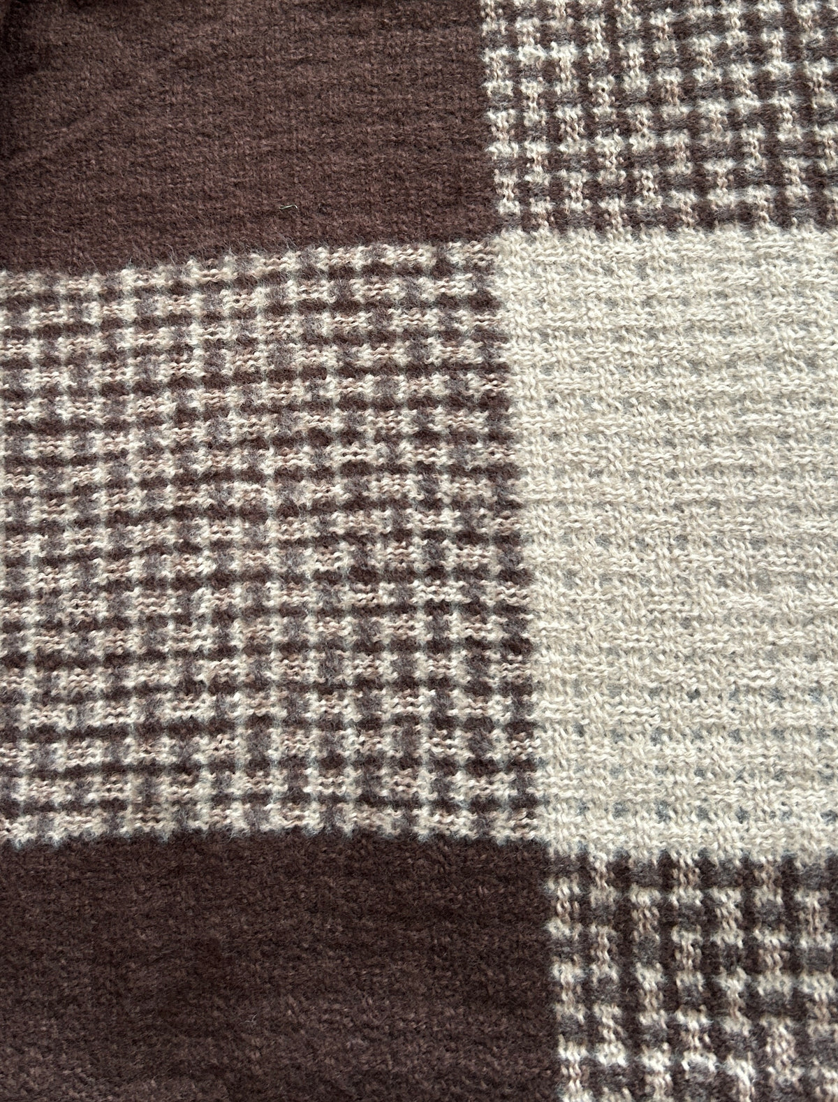 Heren sjaal bruin-beige
