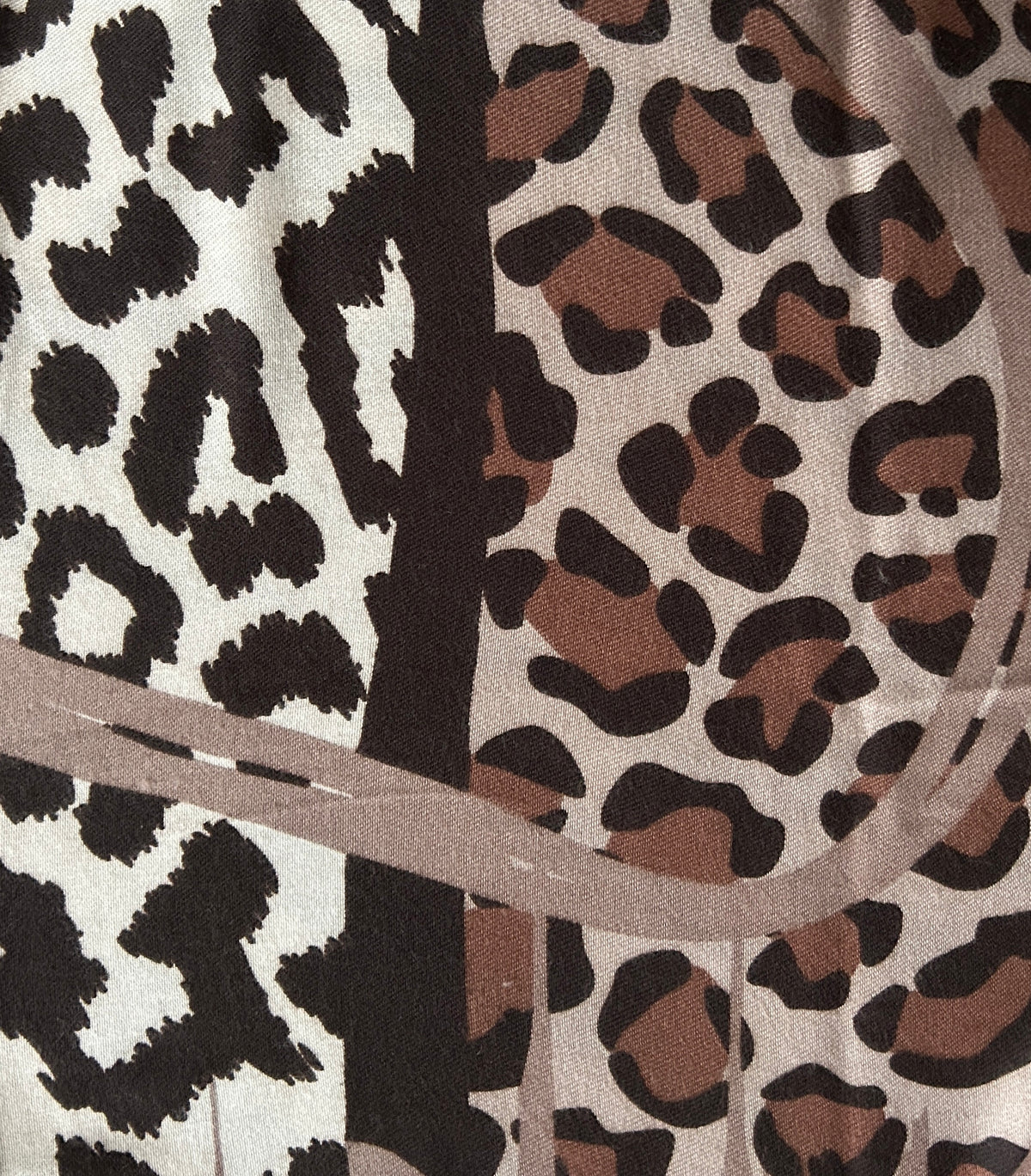 Tijger sjaal bruin-beige