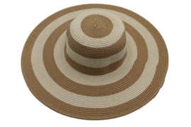Strandhoed bruin-beige