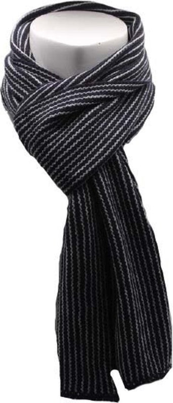 Heren sjaal blauw-wit