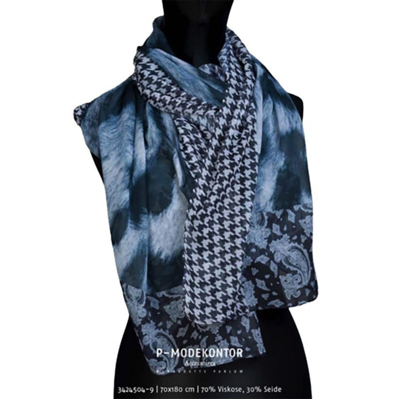 Dames sjaal blauw