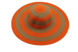 Strandhoed oranje-beige