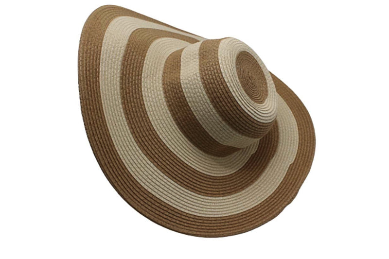 Strandhoed bruin-beige