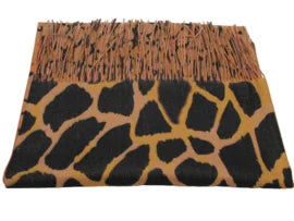 Tijger print sjaal oranje-bruin