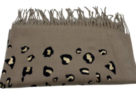 Wintersjaal bruin-beige