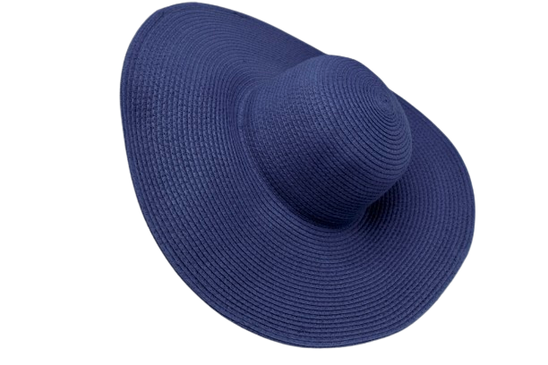 Strandhoed effen blauw